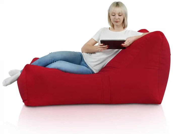 Sedací vak Atény Plyš Farba: Červený