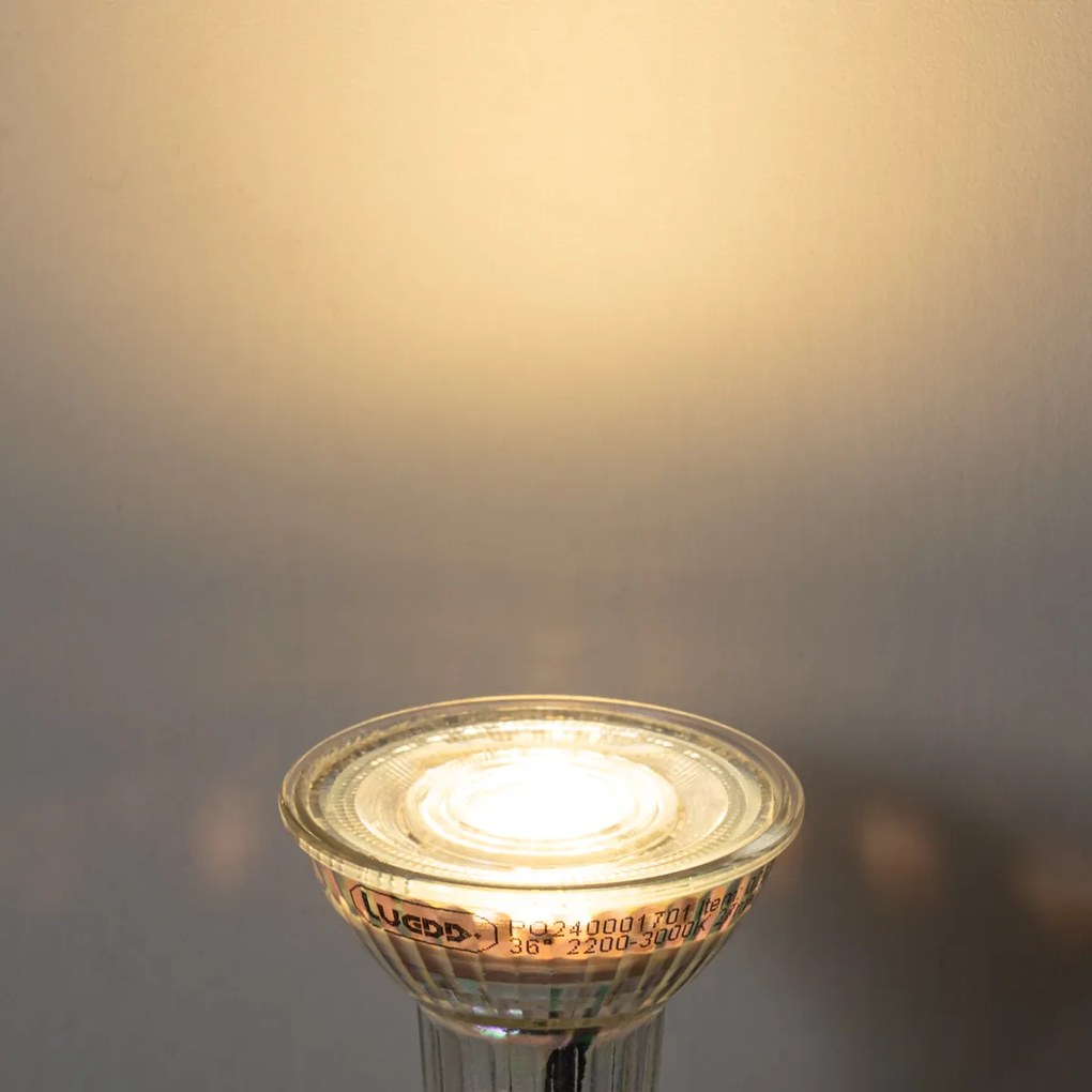 Sada 5 stmievateľných LED žiaroviek GU10 50mm - Nastaviteľná teplota farby 2200-3000K, 4,9W 400 lm