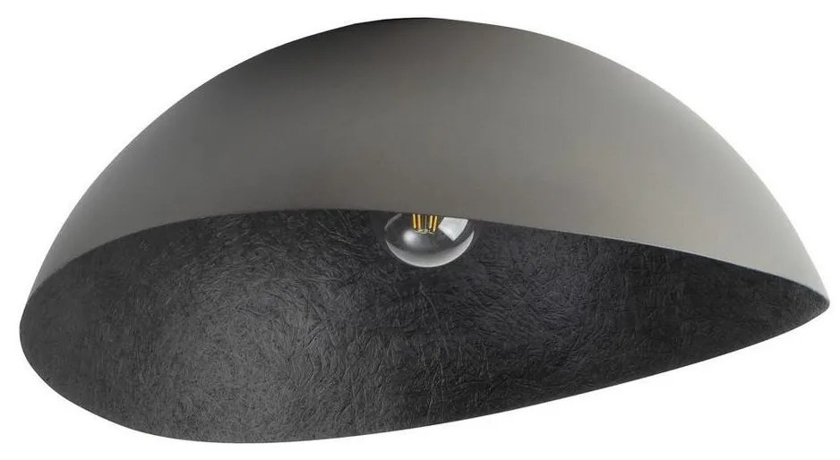 Prisadený luster SOLARIS 1xE27/60W/230V strieborná/čierna