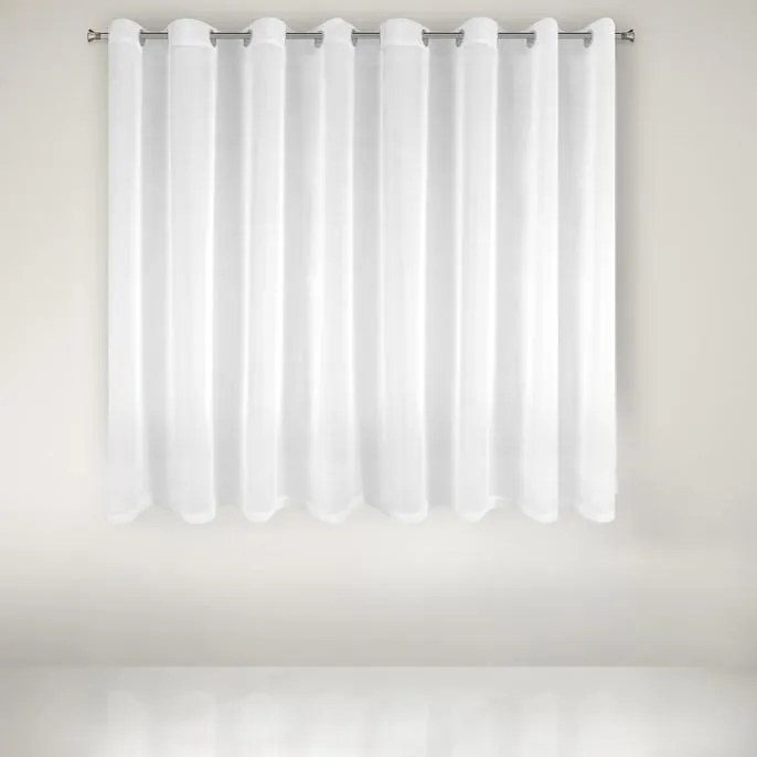 Biela záclona na krúžkoch LUCY 300x160 cm
