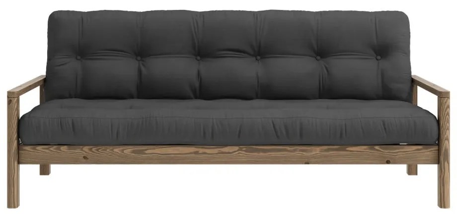 Tmavosivá rozkladacia pohovka 205 cm Knob – Karup Design