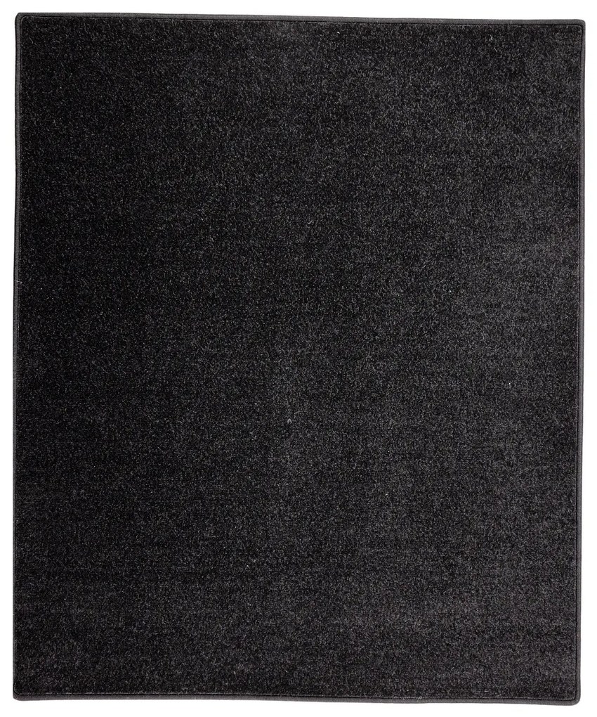 Vopi koberce Kusový koberec Eton čierny 78 - 200x400 cm
