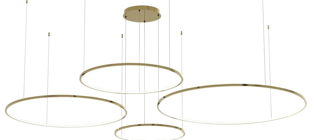 Závesné LED svietidlo Saturno, 4x LED 120w, 4000k, g