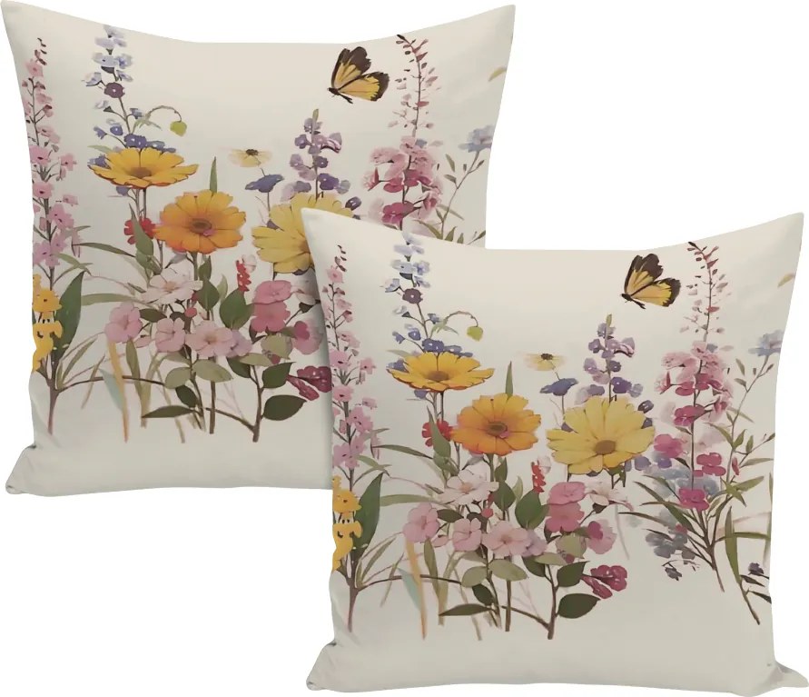 XPOSE® Set obliečok na vankúš PAVLÍNA (digitálna tlač) 43x43 cm - set 2 ks