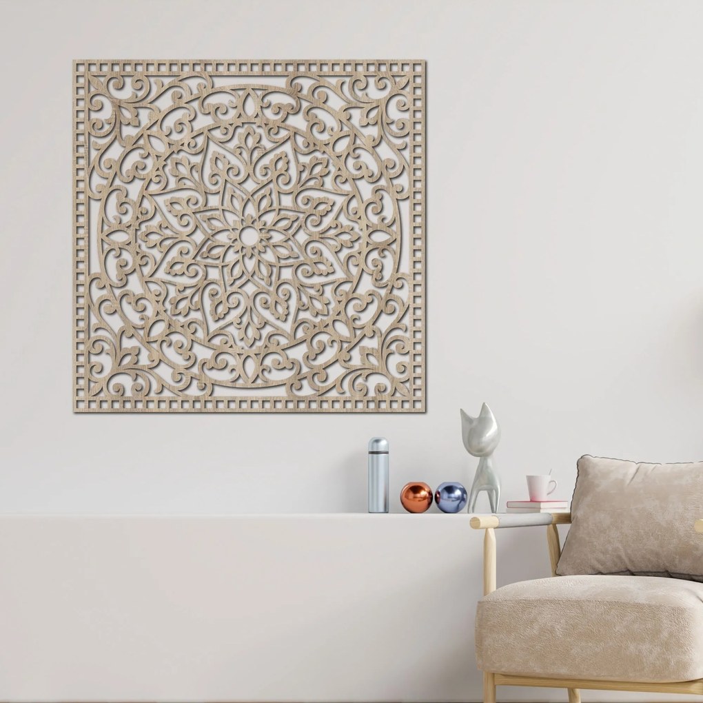 SENTOP | Drevený panel s mandalou orientálna mandala | SENTOP HDF0514