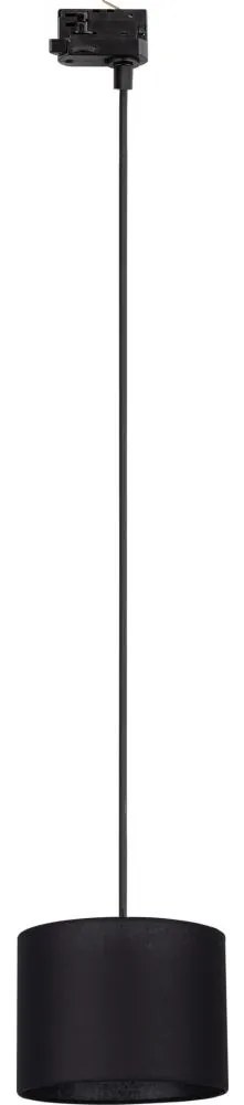 Luster na lanku 3-fáz. lišto. systému TRACER 1xE27/15W/230V pr. 20 cm čierna