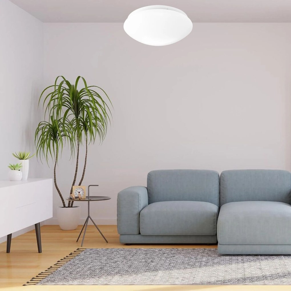 Toolight - LED stropné svietidlo 38cm okrúhle 1x24W APP757-1C, biela, OSW-06513