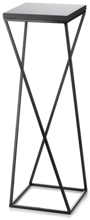 Kvetinový stojan LOFT I 70 cm čierny