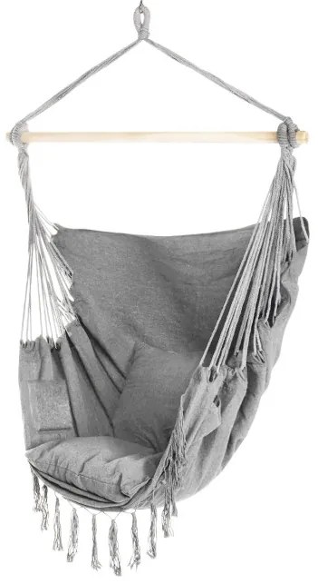 Závesné kreslo BAHIO sivé