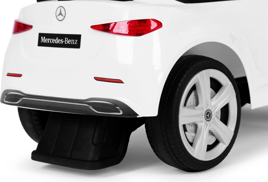 MULTISTORE Dětské odrážedlo Mercedes-Benz třídy C s interaktivním volantem, bílé