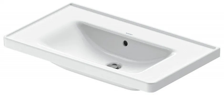 DURAVIT D-Neo umývadlo na skrinku bez otvoru, s prepadom, 800 x 480 mm, biela, 2367800060