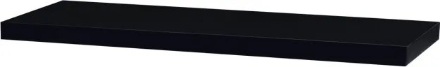 Nástenná polica 90 cm čierna P-013 BK lesk
