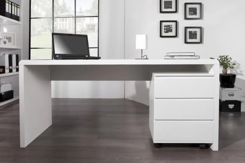 Bighome - Písací stôl TRADE XL - biela