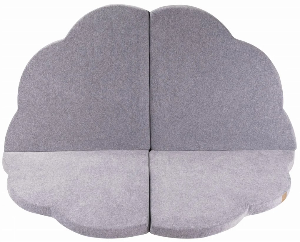 Penová hracia podložka mráčik: svetlosivá