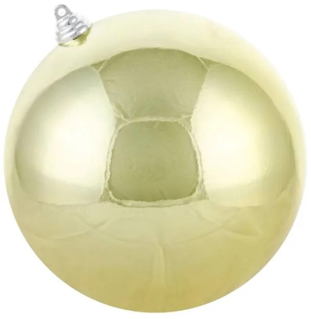 DECOLED Plastová guľa, priemer 20 cm, zlatá, lesklá, UV