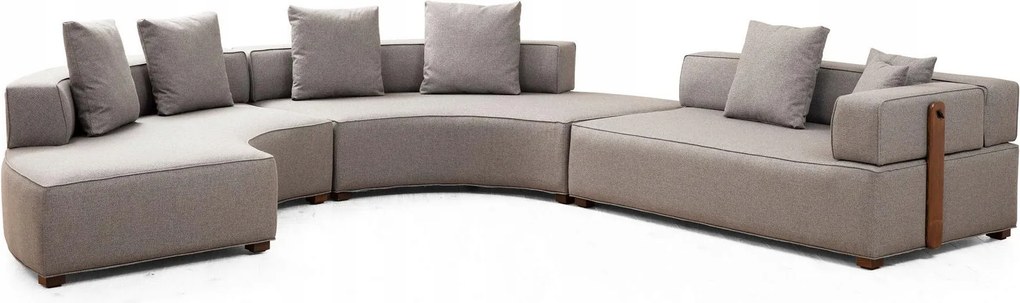 Rohová sedačka Gondulatta 2 (p) (sivá)