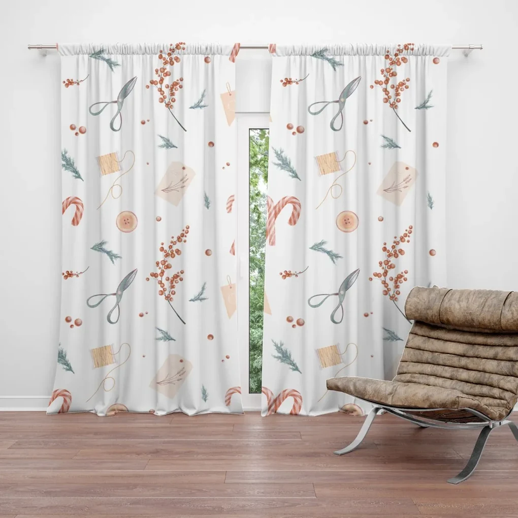 Sablio Záves Sviatočná dielňa: 2ks 140x250cm