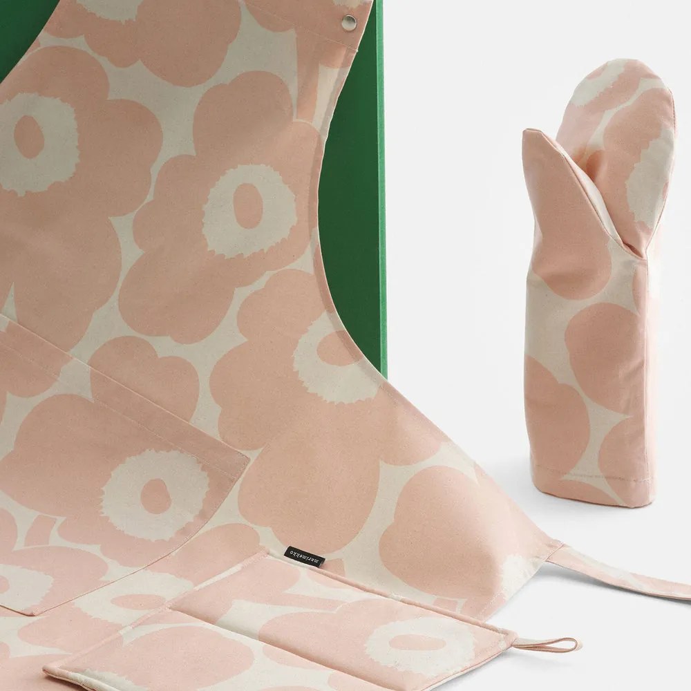 Marimekko Kuchynská rukavice Pieni Unikko broskyňová