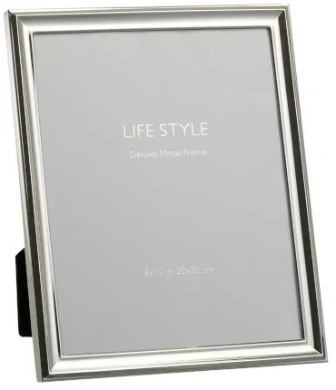 Strieborný fotorámček Lifestyle L - 23 * 1 * 28 cm