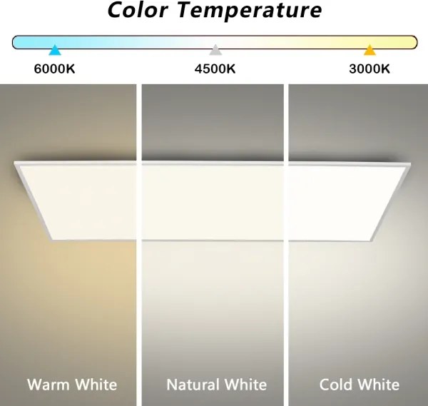 Brilagi - stmievateľné LED stropné svietidlo SLIMFRAME LED/80W/230V 120x60 cm biele + diaľkové ovládanie