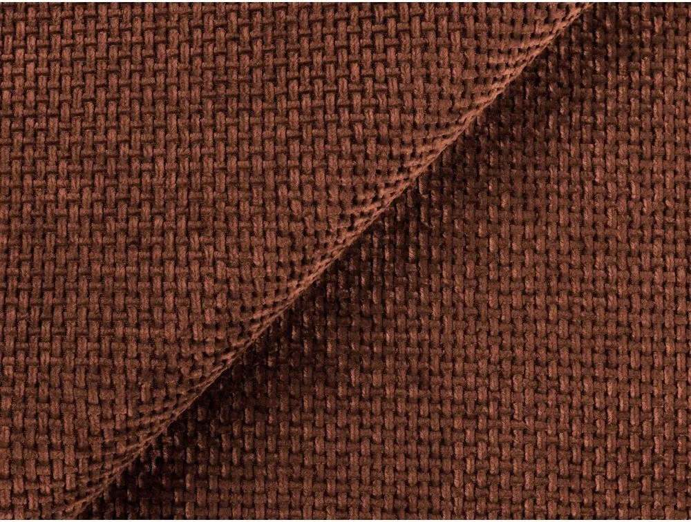 Ženilková rozkladacia/s úložným priestorom rohová pohovka v terakotovej farbe (ľavý roh/s leňoškou) Kona – Makamii