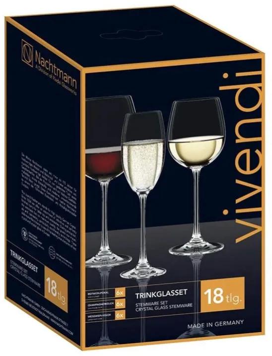 Nachtmann sada pohárov na víno Vivendi 3 x 6