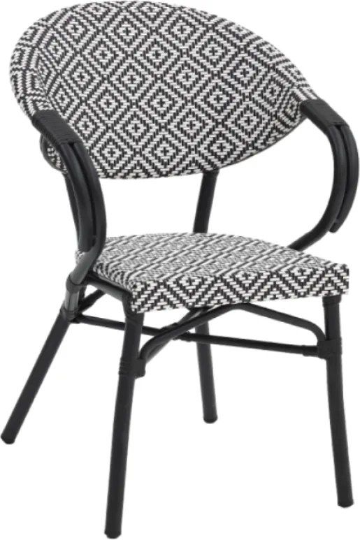 VENUS záhradná stolička s podrúčkami light green