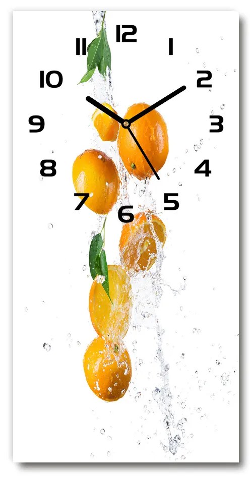 Moderné hodiny nástenné Pomaranče pl_zsp_30x60_c-f_63072139