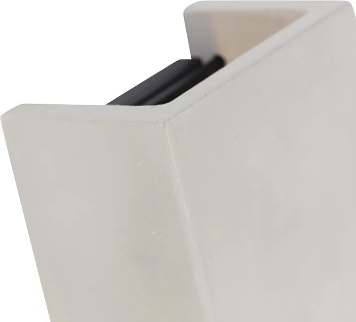 Inteligentné nástenné svietidlo sivý betón so svetelným efektom vrátane Zigbee G9 - Meaux