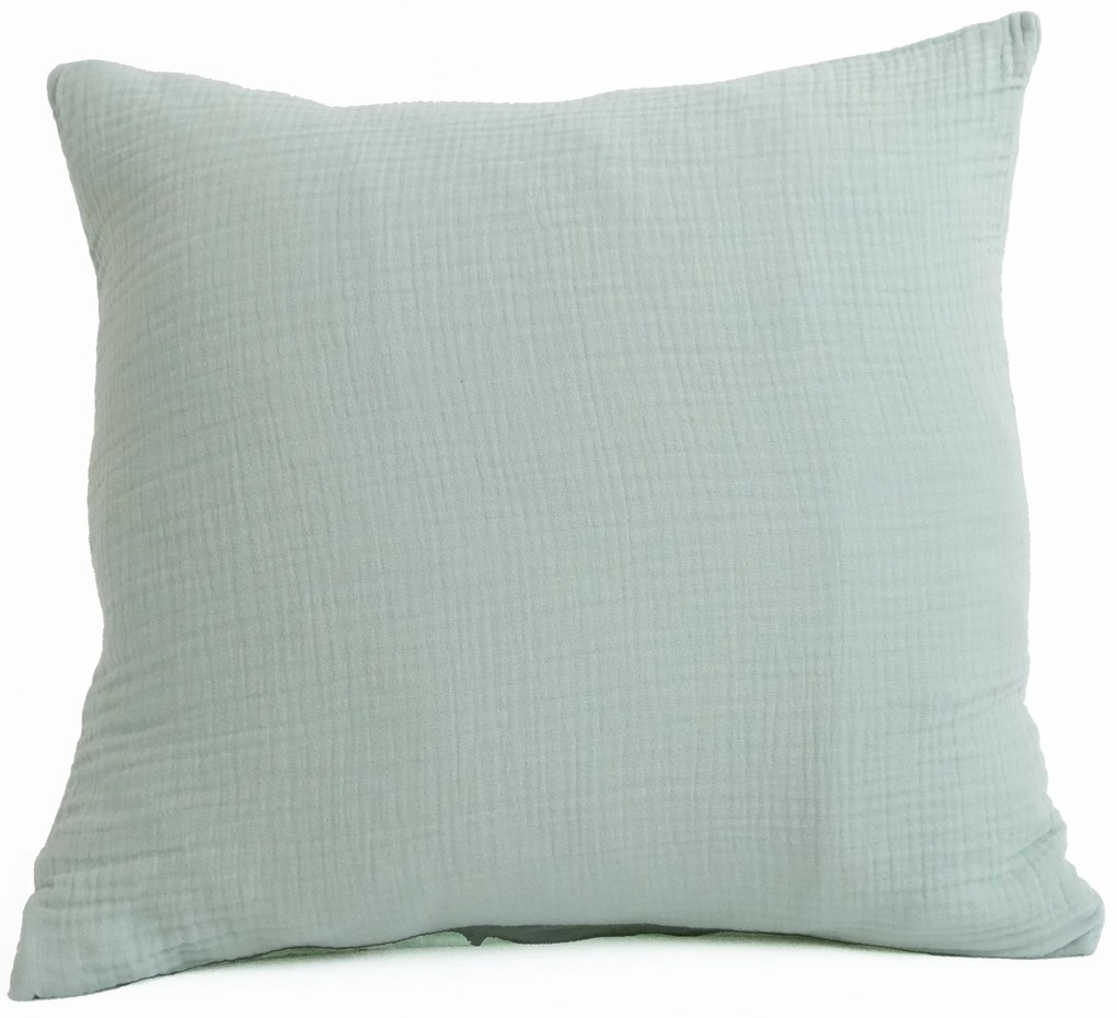 Mušelínová obliečka na vankúš 40 × 40 cm - Alexia mätová