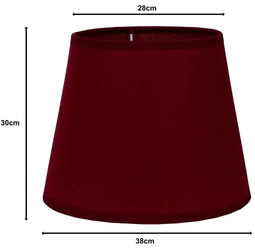 Duolla - Tienidlo k stojací lampě CLASSIC L E27 pr. 38 cm vínová