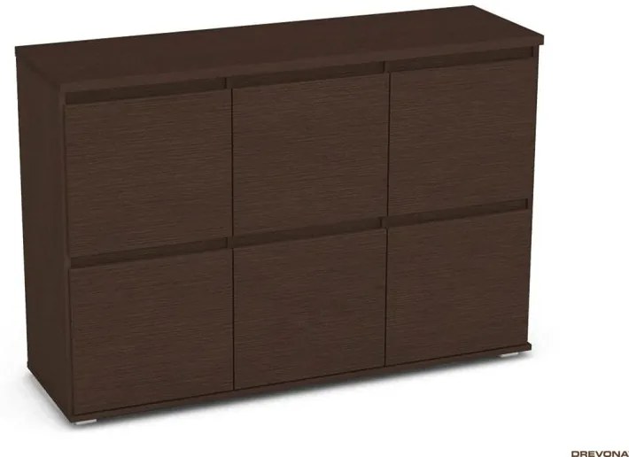 komoda REA AMY 18, 6-zásuvková, dub vicenza