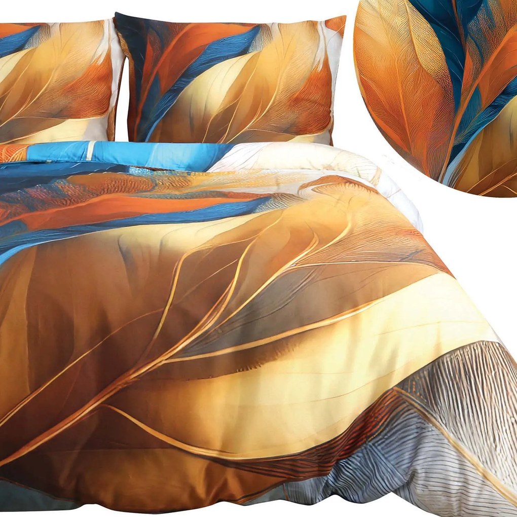 SATÉNOVÉ OBLIEČKY SATYNLOVE PREMIUM 140X200 CM, 1KS 70X80 CM LISTY