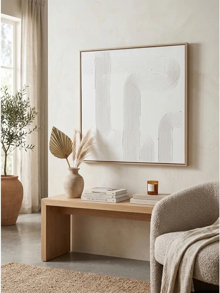 Ručne maľovaný obraz s rámom/na plátne 83x83 cm Texture – Bizzotto