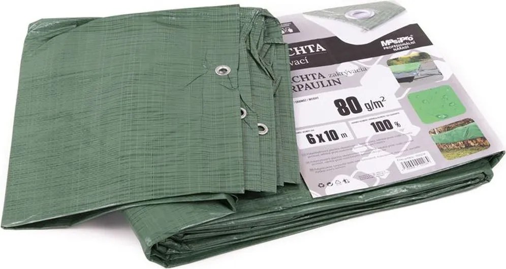 MASIPRO Plachta 80 g ZELENÁ 6 x 10 m