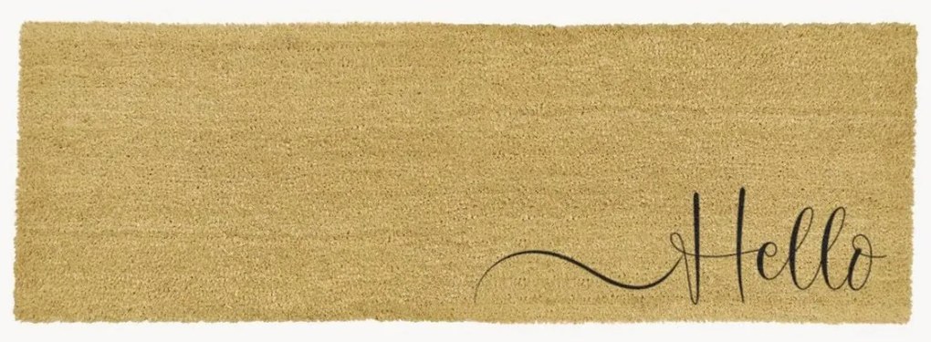 Rohožka z kokosového vlákna Hello