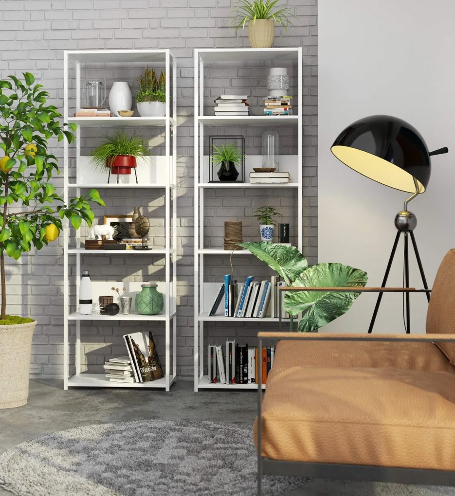 Regál LOFT 60 cm biely