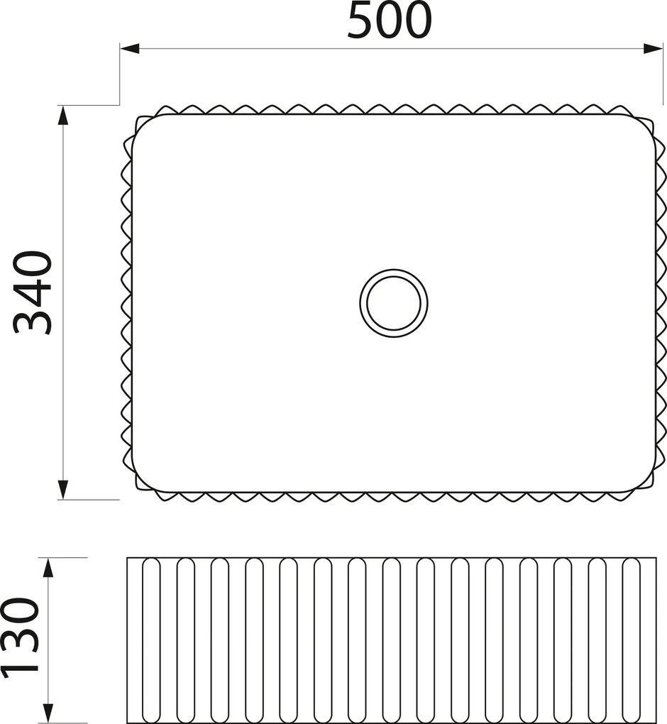 Sapho Sapho, PICOBELLO keramické umývadlo na dosku 50x43cm, biela, AR485