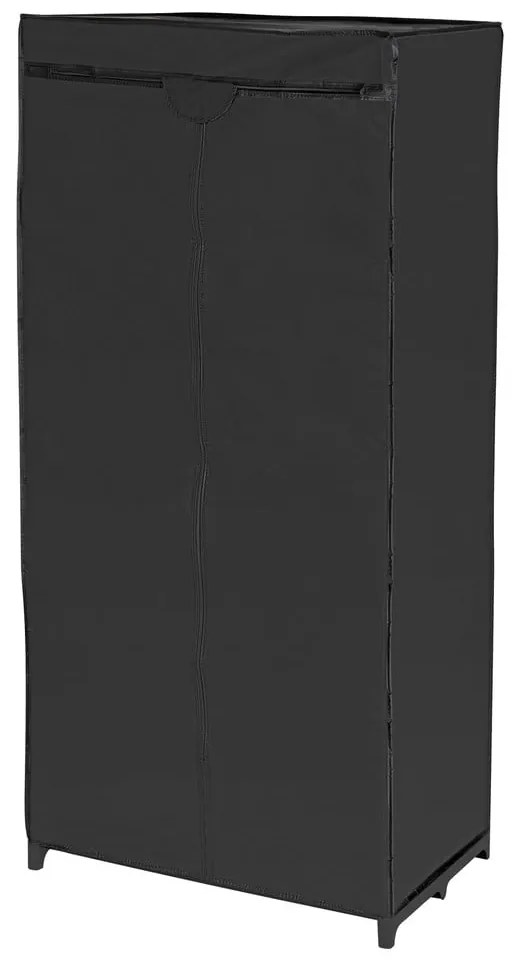 Čierna látková úložná skriňa Wenko, 160 x 50 x 75 cm
