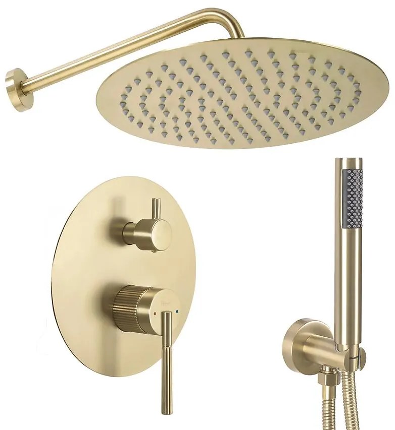 Sprchová súprava podomietková Rea Argon zlatá brúsená + BOX