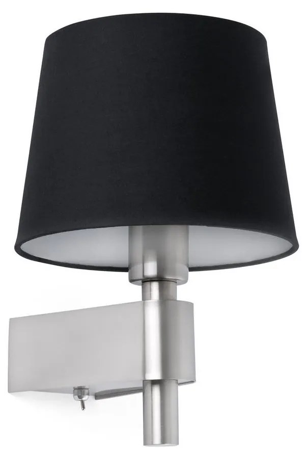 FARO Barcelona FARO 29975 - Nástenná lampa ROOM 1xE27/15W/230V čierna FA29975