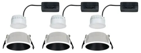 Paulmann 93402 - SADA 3xLED/6W IP44 Stmievateľné podhľadové svietidlo COLE 230V