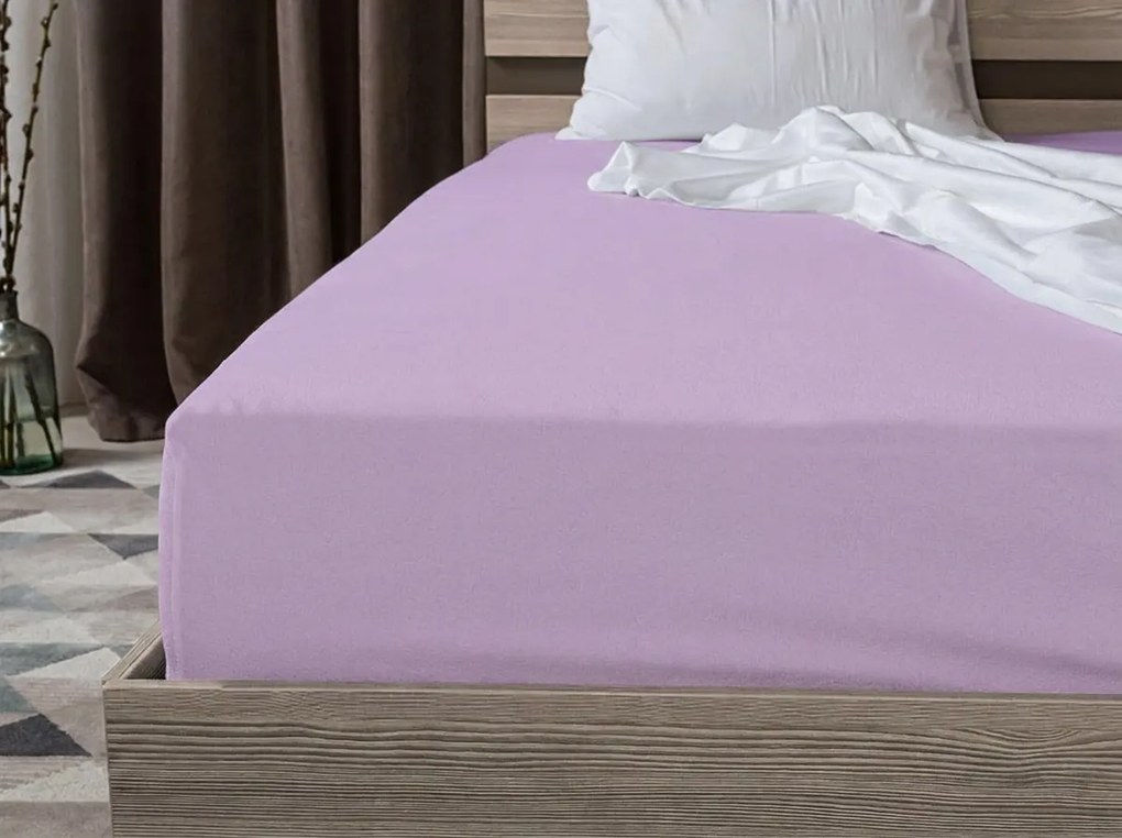 Jersey plachta BASIC svetlofialová 90 x 200 cm
