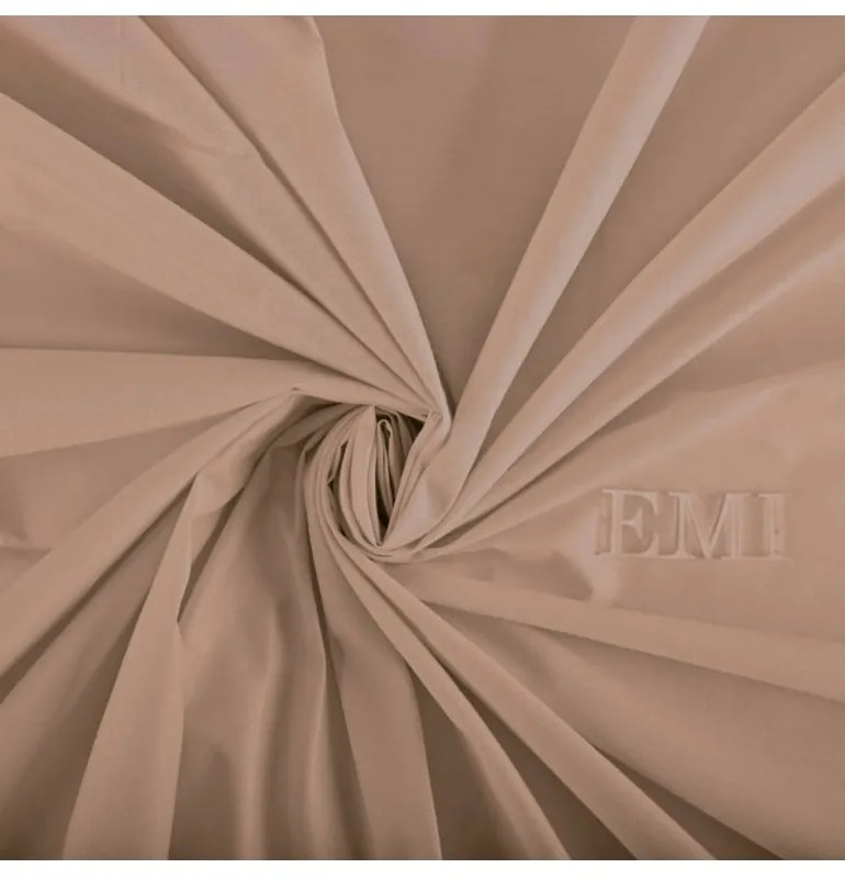 Plachta posteľná cappuccino EMI, Pevná dvojplachta 200x220
