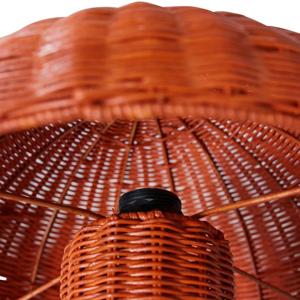 HK living Stolná lampa Rattan Coral