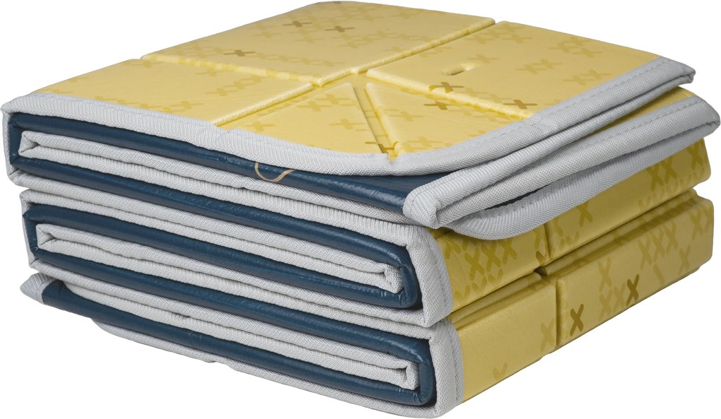 Hracia podložka penová s loptičkami Blue Yellow