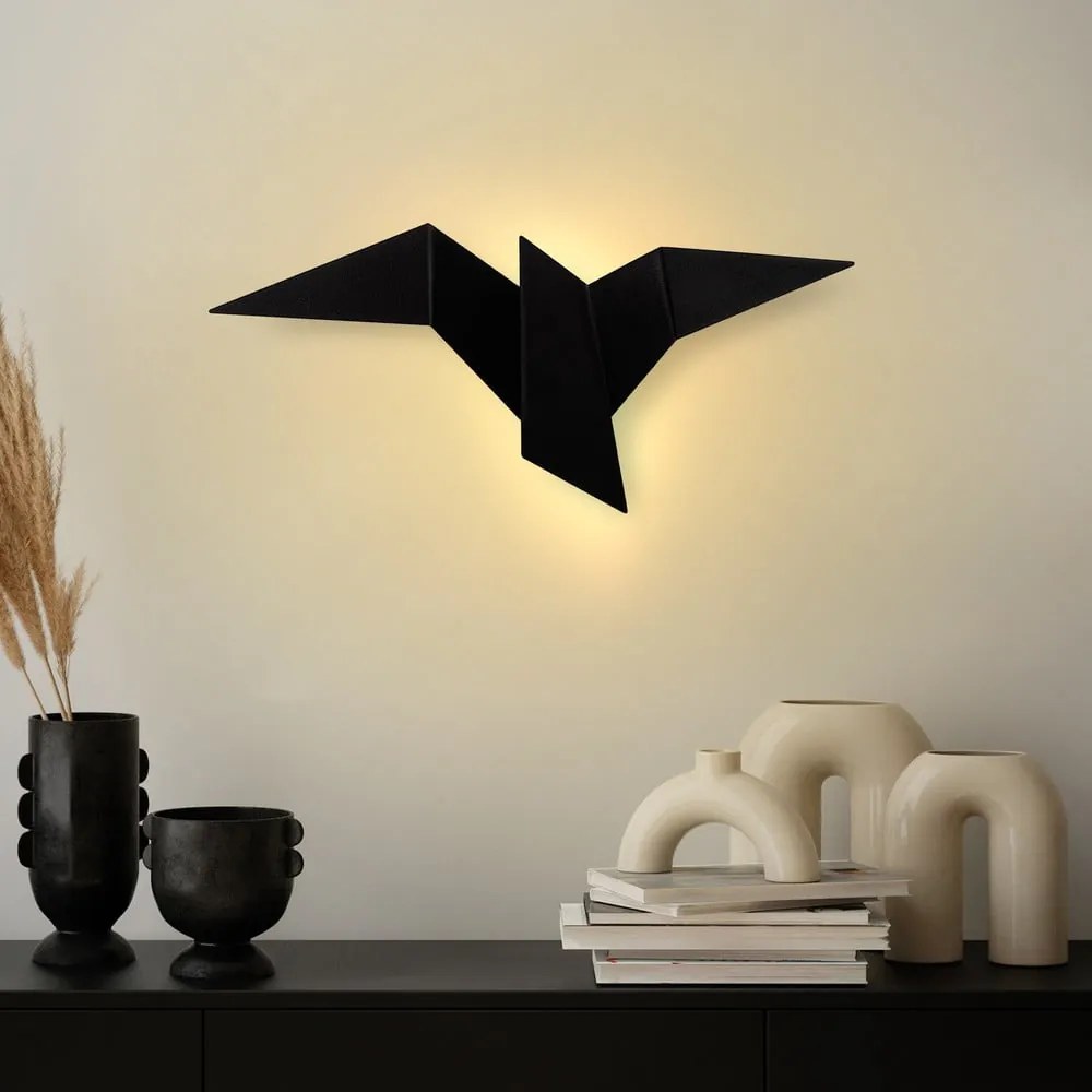 Čierne LED nástenné svietidlo Pacali – Opviq lights