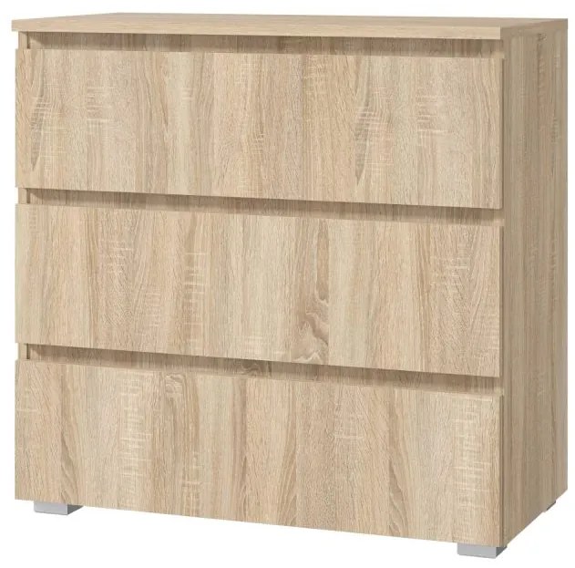 Komoda FlexiLine, 80 cm, farba dub sonoma