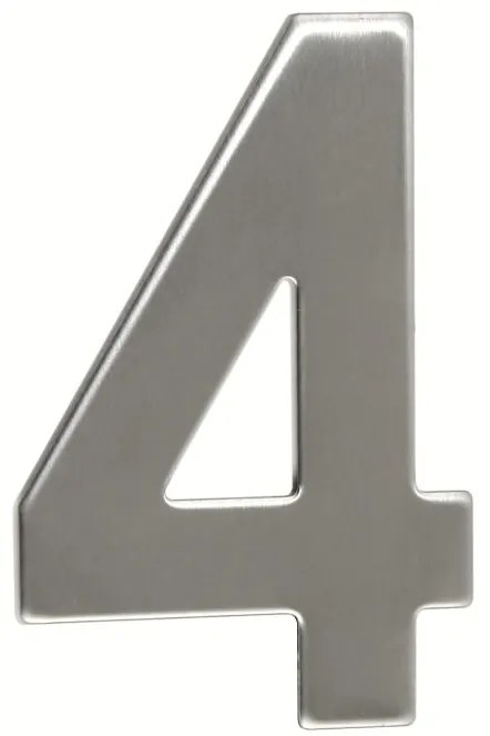 Domové číslo "4", RN.95L, nerez