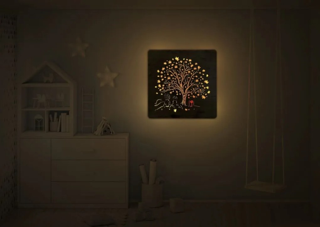 Svietiaci obraz Malý princ na batériu